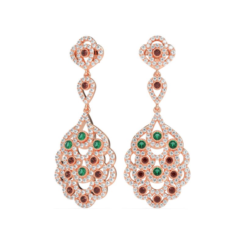 Vintage Bridal Chandelier Earrings