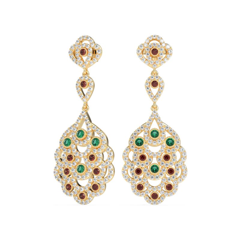 Vintage Bridal Chandelier Earrings
