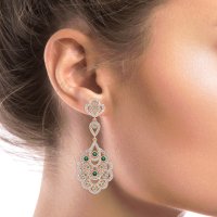 Vintage Bridal Chandelier Earrings