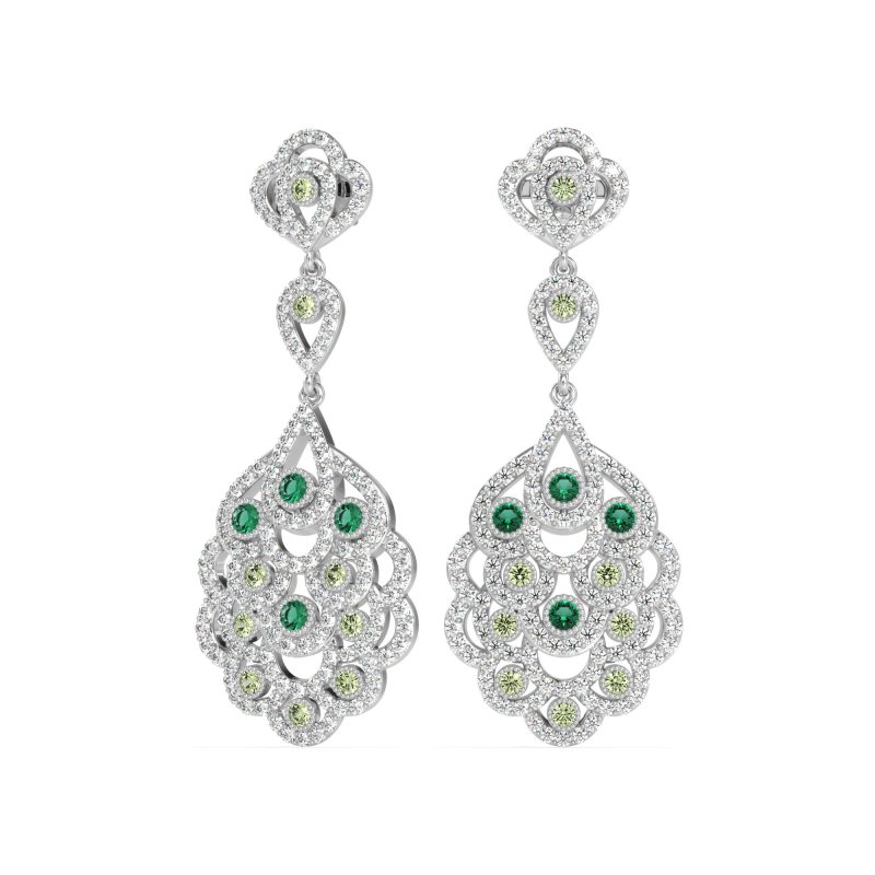 Vintage Bridal Chandelier Earrings