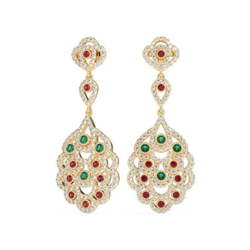 Vintage Bridal Chandelier Earrings