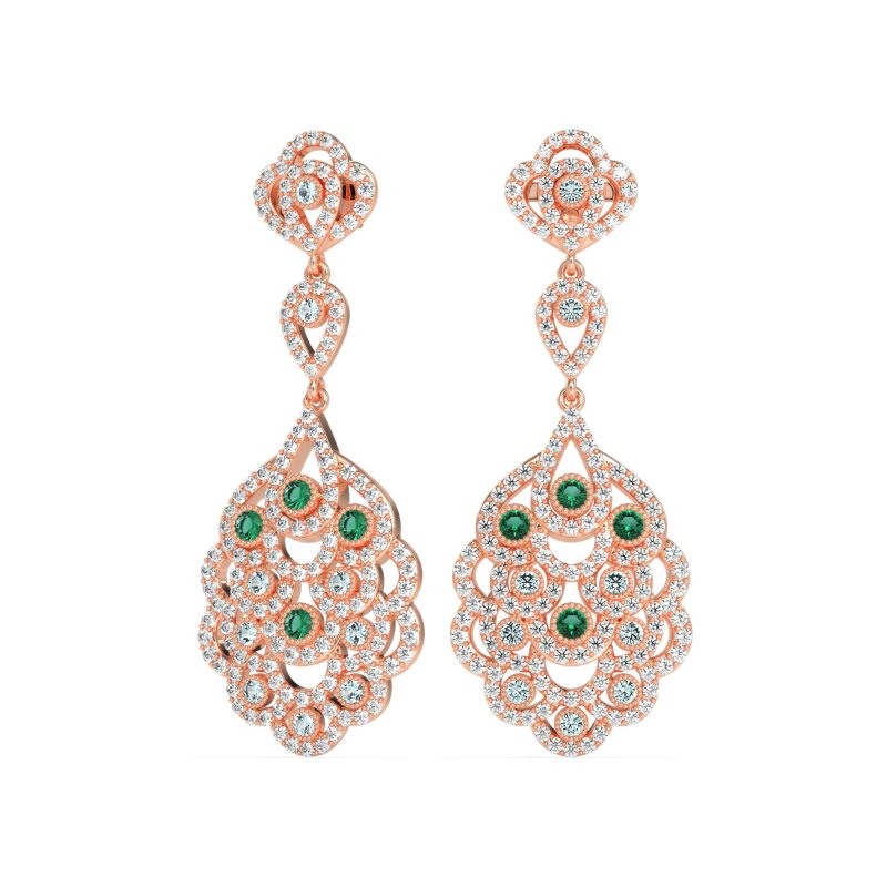 Vintage Bridal Chandelier Earrings