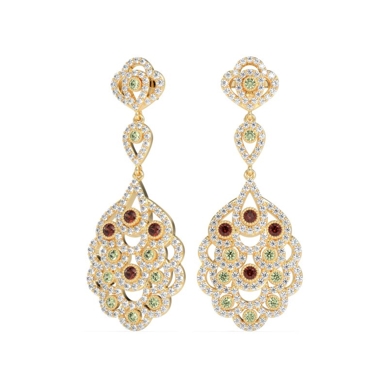Vintage Bridal Chandelier Earrings