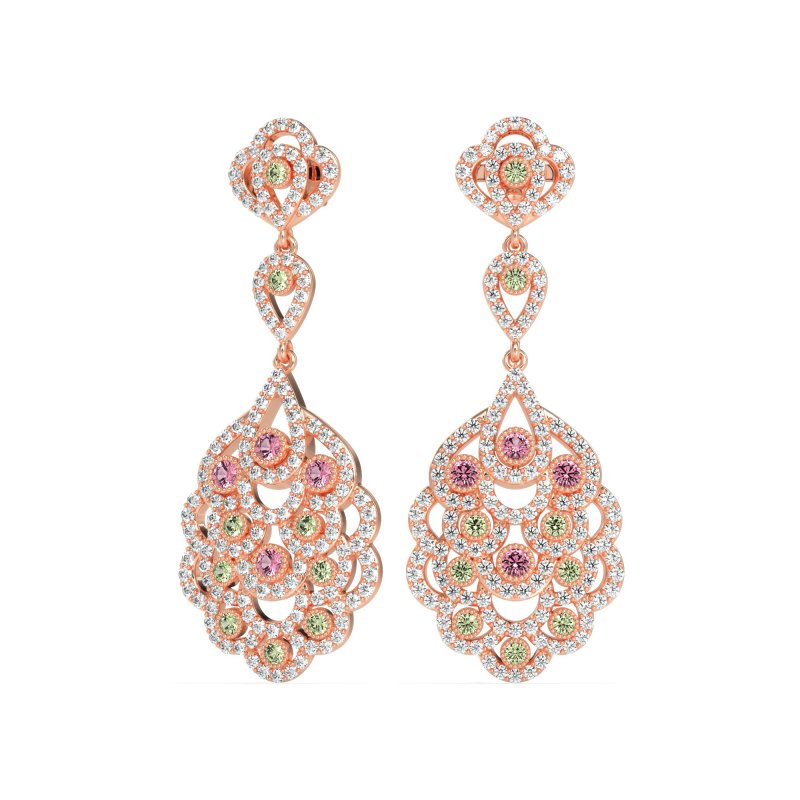 Vintage Bridal Chandelier Earrings