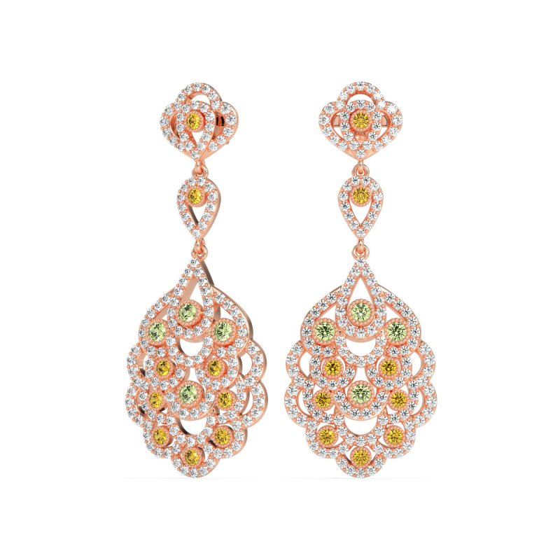 Vintage Bridal Chandelier Earrings