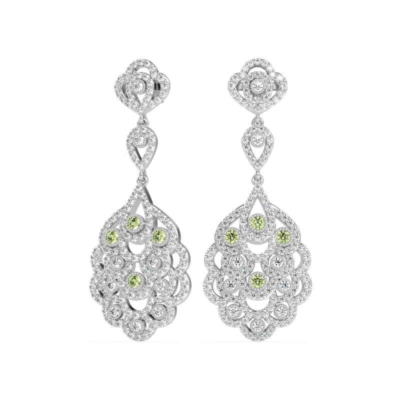 Vintage Bridal Chandelier Earrings