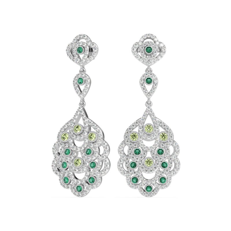 Vintage Bridal Chandelier Earrings