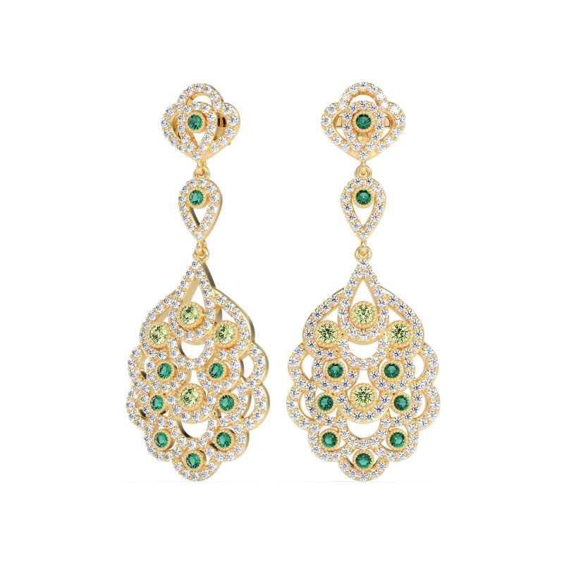 Vintage Bridal Chandelier Earrings