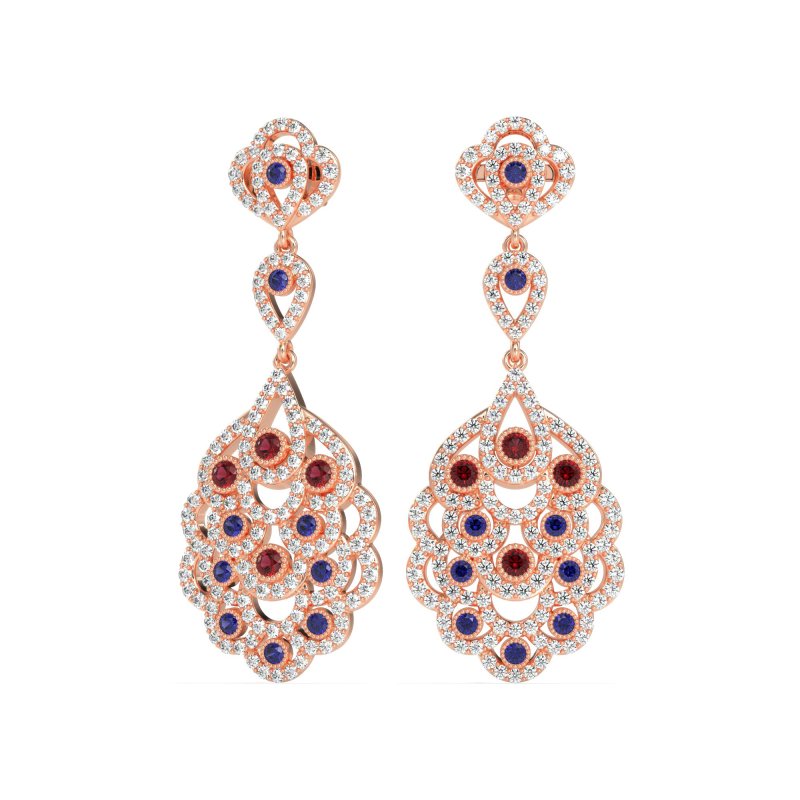 Vintage Bridal Chandelier Earrings