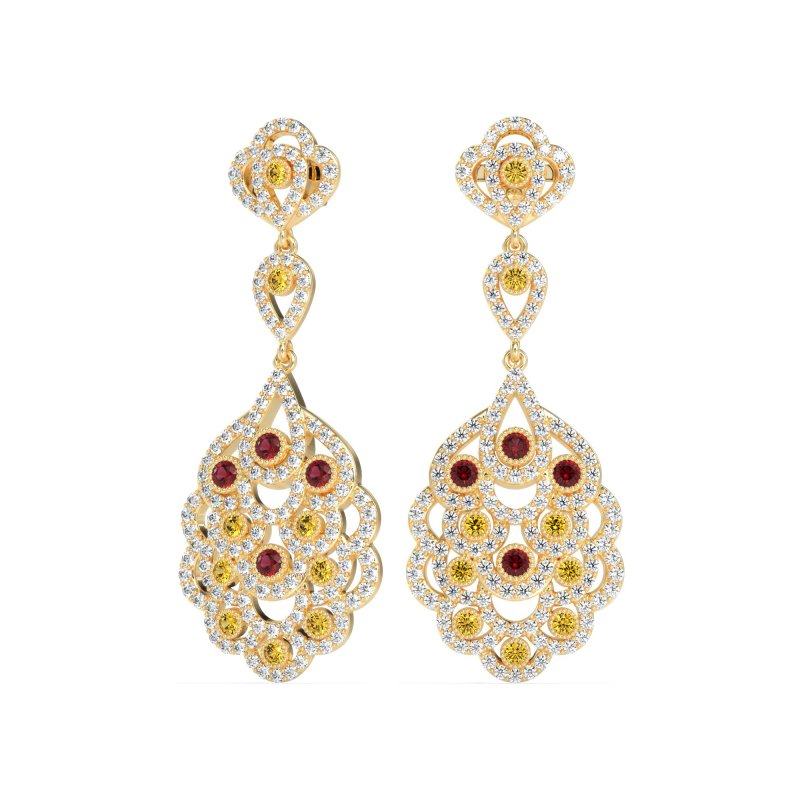 Vintage Bridal Chandelier Earrings