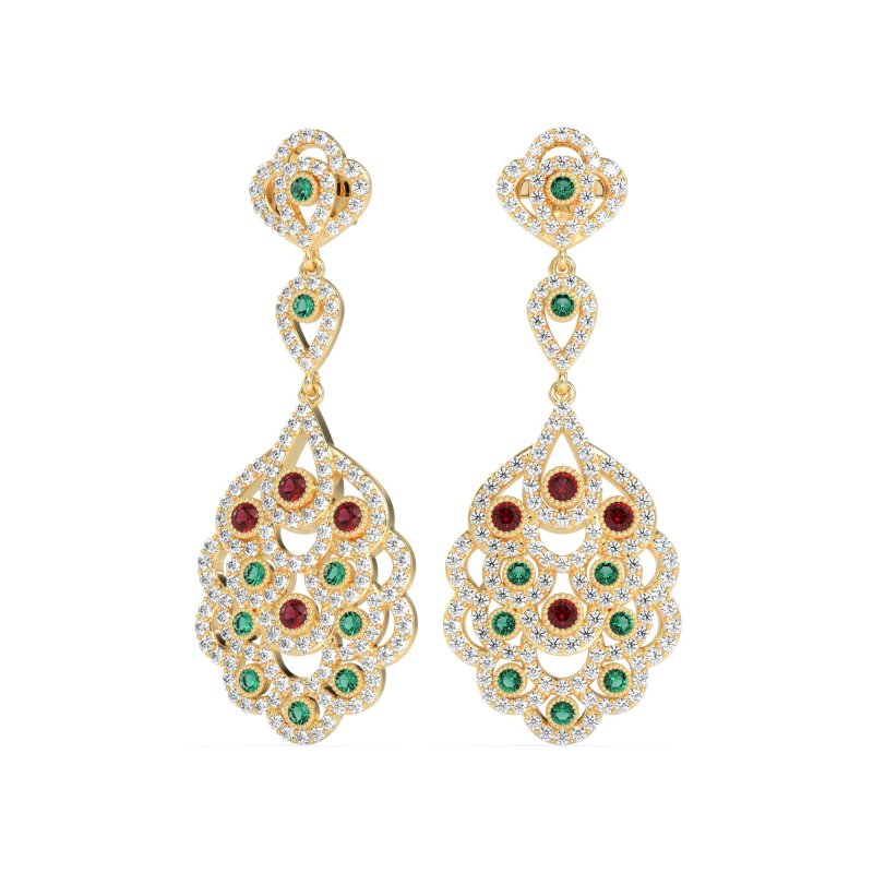 Vintage Bridal Chandelier Earrings