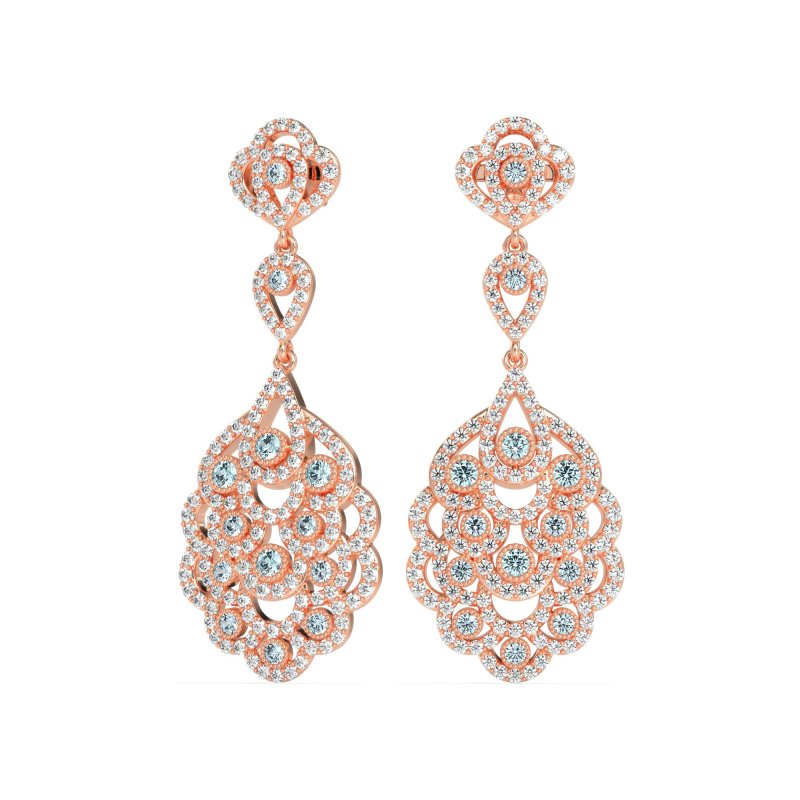 Vintage Bridal Chandelier Earrings