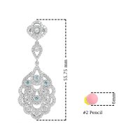 Vintage Bridal Chandelier Earrings