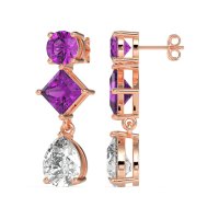 Multi-Shape Dangle Earrings