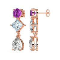 Multi-Shape Dangle Earrings