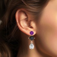 Multi-Shape Dangle Earrings