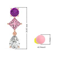 Multi-Shape Dangle Earrings