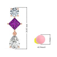 Multi-Shape Dangle Earrings