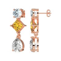 Multi-Shape Dangle Earrings