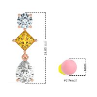 Multi-Shape Dangle Earrings