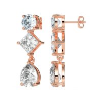 Multi-Shape Dangle Earrings