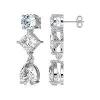 Multi-Shape Dangle Earrings
