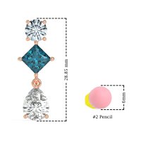 Multi-Shape Dangle Earrings