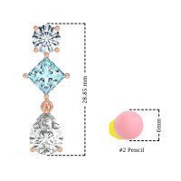 Multi-Shape Dangle Earrings