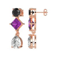 Multi-Shape Dangle Earrings