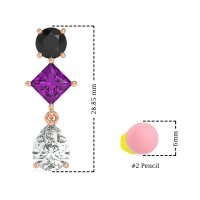 Multi-Shape Dangle Earrings