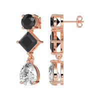 Multi-Shape Dangle Earrings