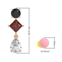 Multi-Shape Dangle Earrings