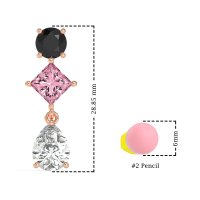 Multi-Shape Dangle Earrings