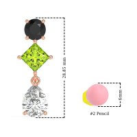 Multi-Shape Dangle Earrings