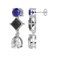 Multi-Shape Dangle Earrings