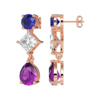 Multi-Shape Dangle Earrings