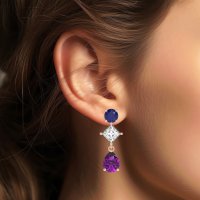 Multi-Shape Dangle Earrings
