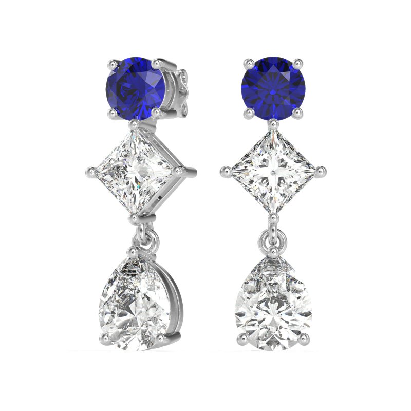 Multi-Shape Dangle Earrings