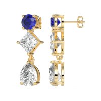 Multi-Shape Dangle Earrings