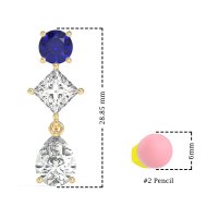 Multi-Shape Dangle Earrings
