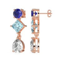 Multi-Shape Dangle Earrings