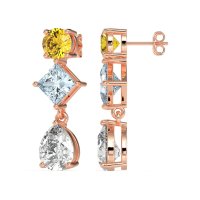 Multi-Shape Dangle Earrings