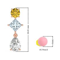 Multi-Shape Dangle Earrings