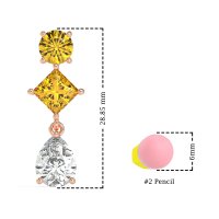 Multi-Shape Dangle Earrings