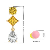 Multi-Shape Dangle Earrings