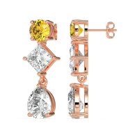 Multi-Shape Dangle Earrings