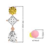 Multi-Shape Dangle Earrings