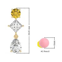 Multi-Shape Dangle Earrings