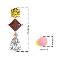 Multi-Shape Dangle Earrings