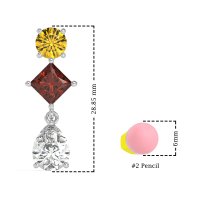 Multi-Shape Dangle Earrings